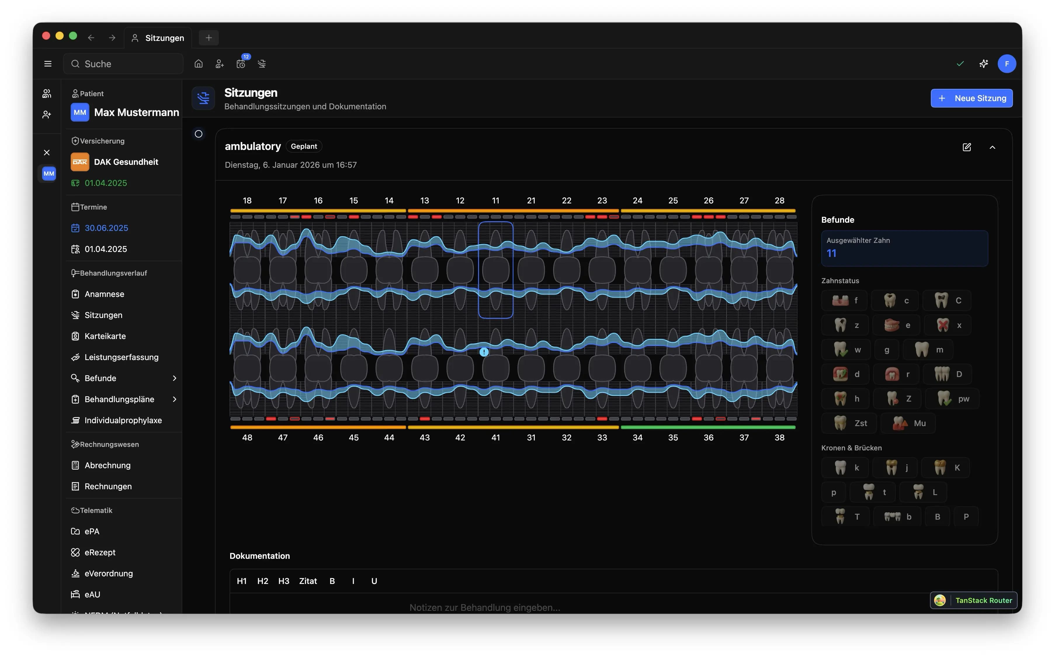 Dent+ Encounter Ansicht