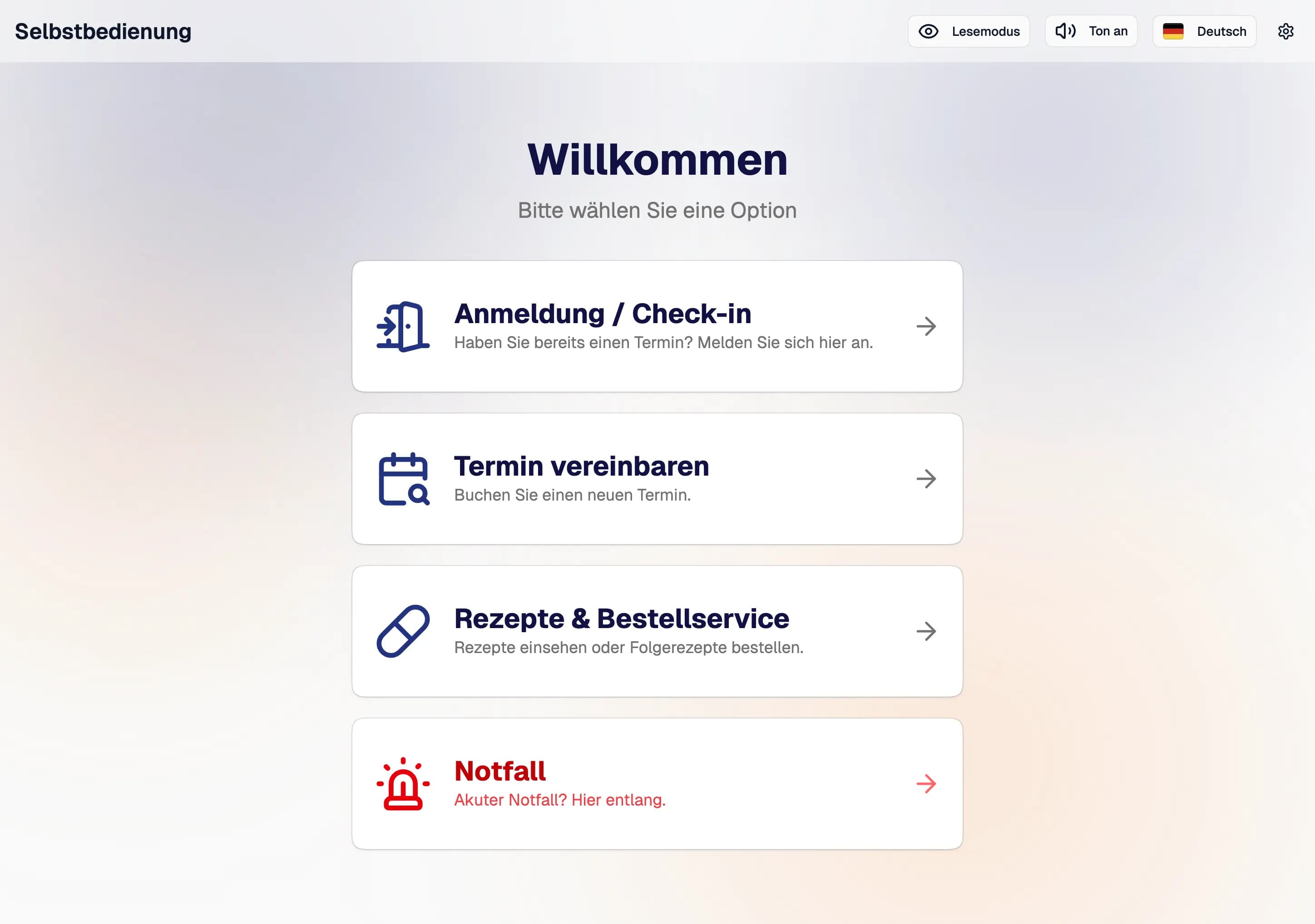 FrontDesk+ Demo-Vorschau
